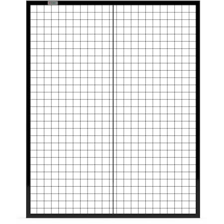 Global Industrial Machine Wire Guard Panel, 4'W, Black 800485BK